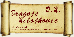 Dragoje Milojković vizit kartica